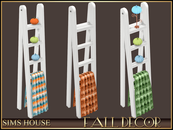 Sims 4 — Sims House STAIRCASE WITH BLANKET | FALL DECOR by Sims_House — FALL DECOR