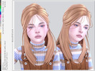 Sims 4 — Annyeong hair for child by magpiesan — Straight hair in 24 colors for child