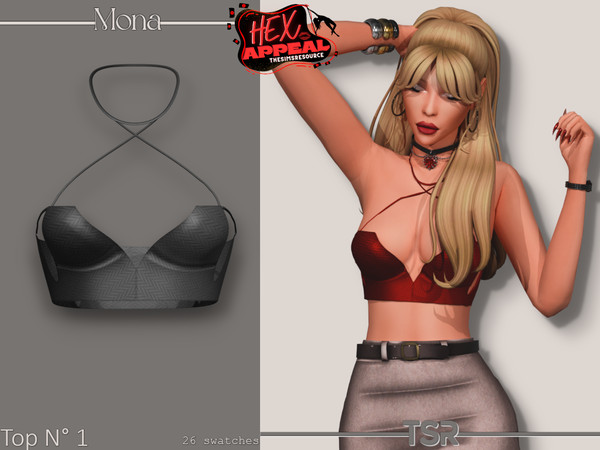 Sims 4 — HexAppeal_Top_1 by Mona — -New mesh-