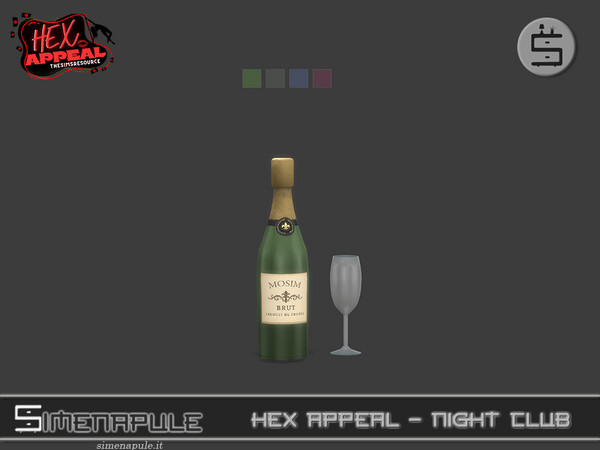 Sims 4 — [SeN4] Hex Appeal Night Club - Champagne and flute by Simenapule — Hex Appeal - Night Club Part 2