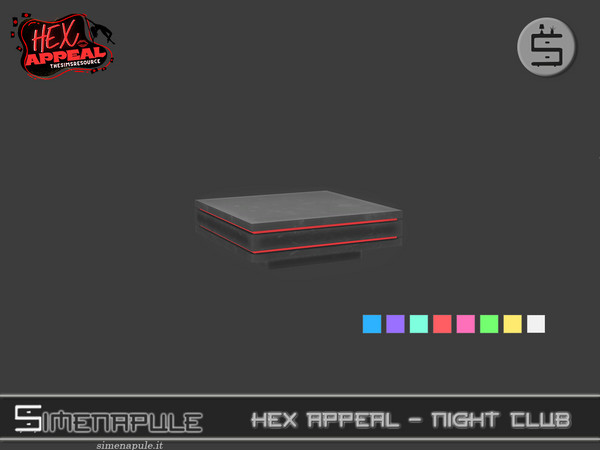 Sims 4 — [SeN4] Hex Appeal Night Club- Coffee Table by Simenapule — Hex Appeal - Night Club Part 2