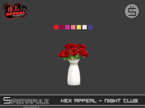 Sims 4 — [SeN4] Hex Appeal Night Club - Vase of roses by Simenapule — Hex Appeal - Night Club Part 2