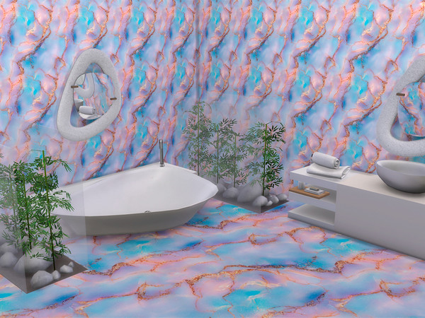 Sims 4 — Fantastic marble floor by Sinegosa.package by Sinegosa — Dive into a world of shimmering beauty with the