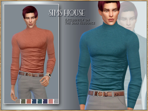 Sims 4 — MEN'S TURTLENECK by Sims_House — MEN'S TURTLENECK