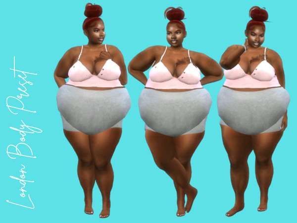 Sims 4 — London Body Preset by queenakilah — Realistic plus size body preset