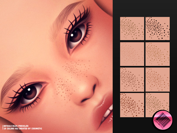 Sims 4 — Tiny Spot Freckles Details N125 by cosimetic — - Female