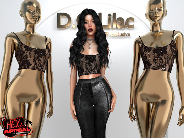 Sims 4 — Lace Tank Top DO2018 by DOLilac — Custom thumbnail