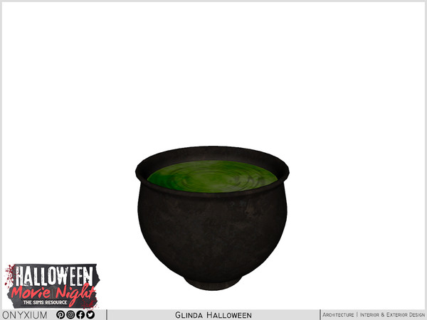 Sims 3 — Glinda Witch Cauldron by Onyxium — Onyxium@TSR Design Workshop Halloween Collection - Belong To The 2025 Year
