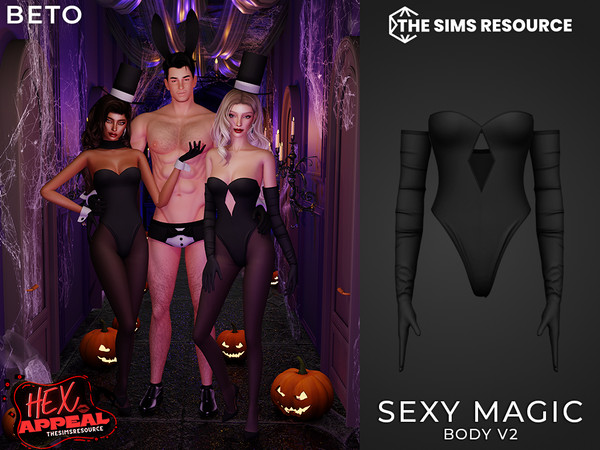 Sims 4 — Sexy Magic (Body V2) by Beto_ae0 — Sexy magician outfit, enjoy it