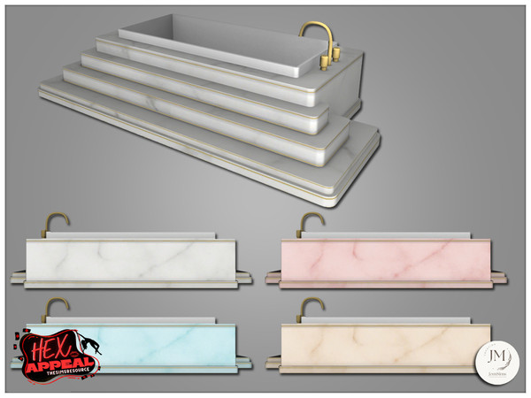 Sims 4 — Jomsims HexAppeal Rumus bathtub by jomsims — To continue your Hex Appeal collection, here's the Rumus bathroom.