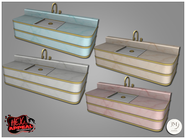 Sims 4 — Jomsims HexAppeal Rumus sink by jomsims — To continue your Hex Appeal collection, here's the Rumus bathroom.