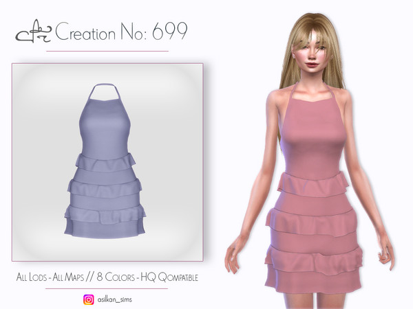 Sims 4 — ACN - 699 by Asilkan — - 8 Colors