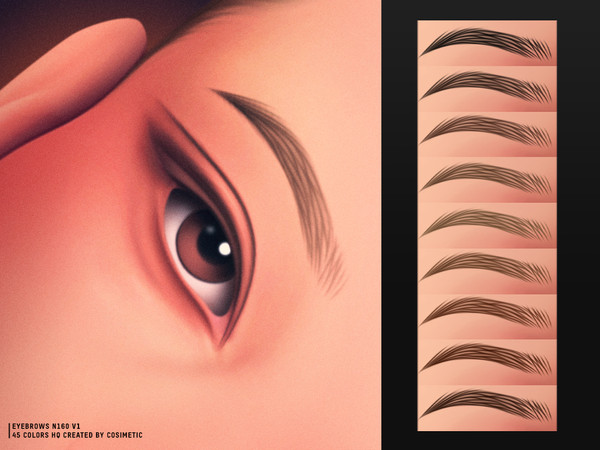 Sims 4 — Soft Frame Brows N160 V1 by cosimetic — - Female