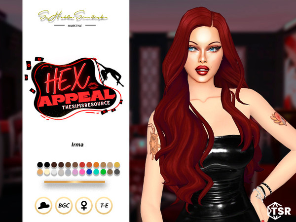 Sims 4 — Irma Hairstyle by sehablasimlish — Hope you like it and enjoy it. Maxis Match