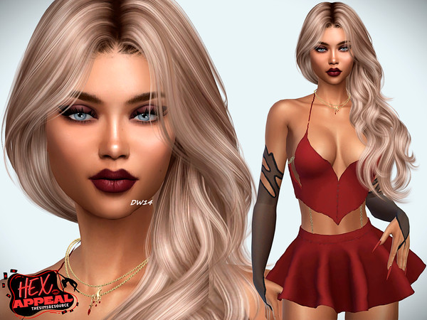 Sims 4 — Hex Appeal - Meredith Moss by DarkWave14 — Download all CC's listed in the Required Tab to have the sim like in