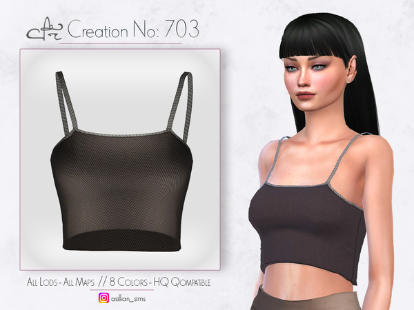 Sims 4 — ACN - 703 by Asilkan — - 8 Colors