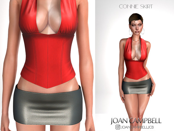 Sims 4 — CONNIE SKIRT by Joan_Campbell_Beauty_ — 6 swatches Custom thumbnail Original mesh