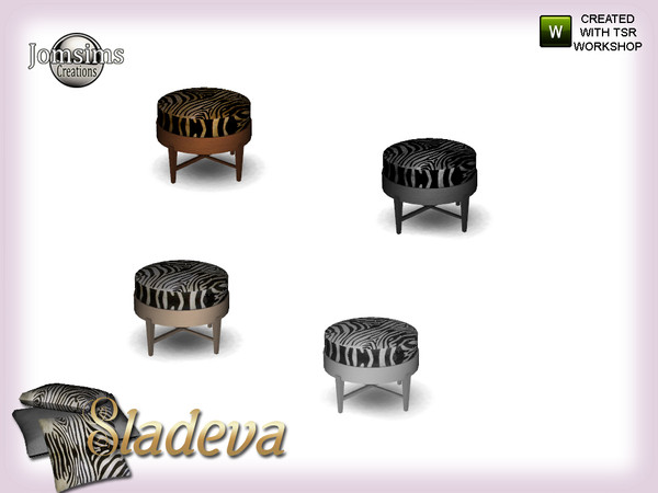 Sims 4 — sladeva bedroom living chair puff by jomsims — sladeva bedroom living chair puff