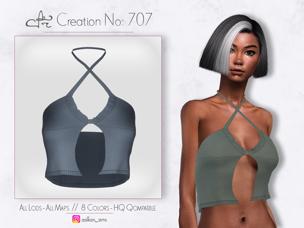 Sims 4 — ACN - 707 by Asilkan — - 8 Colors