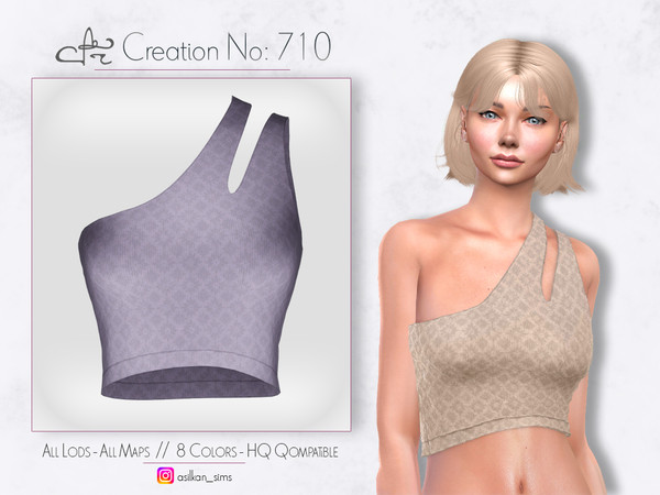 Sims 4 — ACN - 710 by Asilkan — - 8 Colors