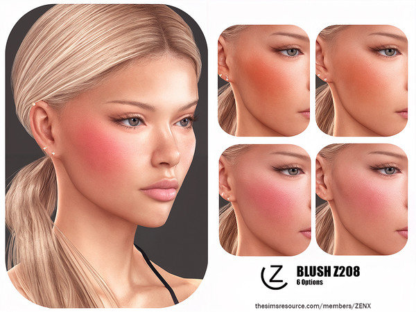 Sims 4 — BLUSH Z208 by ZENX — All Age