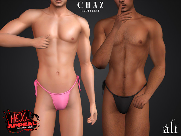 Sims 4 — HEX APPEAL - CHAZ underwear by ali1 — Underwear