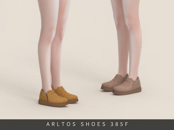 Sims 4 — Suede ankle shoes Female by Arltos — 8 colors.