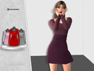 Sims 4 — Aurelia Dress by _WAZOWSKI_ — All Texture Maps New Mesh 5 Colors HQ Compatible