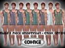 Sims 4 — Kohnke One Piece Underwear Greek Key 04 by CHKohnke — One Piece Underwear - 8 colours