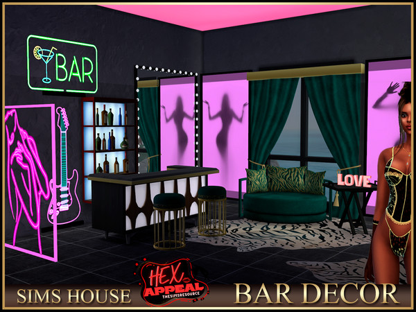 Sims 4 — BAR DECOR by Sims_House — BAR DECOR