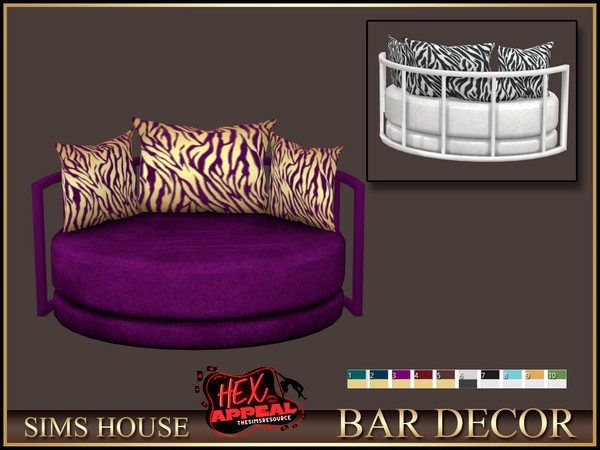 Sims 4 — Sims House TWO-SEAT SOFA | BAR DECOR by Sims_House — BAR DECOR
