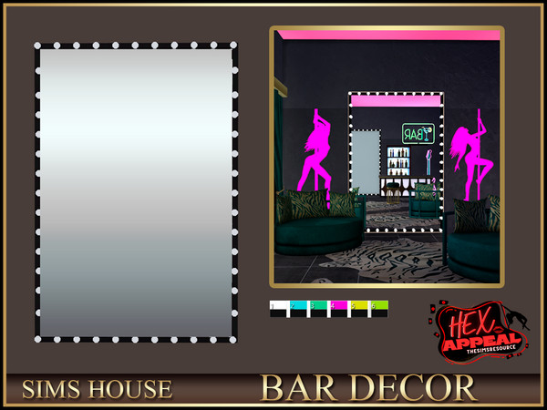 Sims 4 — Sims House LIT MIRROR | BAR DECOR by Sims_House — BAR DECOR