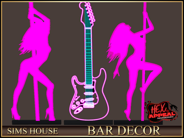 Sims 4 — Sims House NEON SIGN | BAR DECOR by Sims_House — BAR DECOR