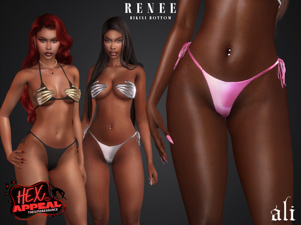 Sims 4 — HEX APPEAL - RENEE bikini bottom by ali1 — Bikini Bottom