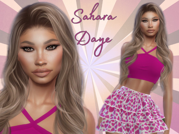 Sims 4 — Sahara Daye by SocialSimmers — Sahara Daye is a young adult looking for romance and true love. Will you help her
