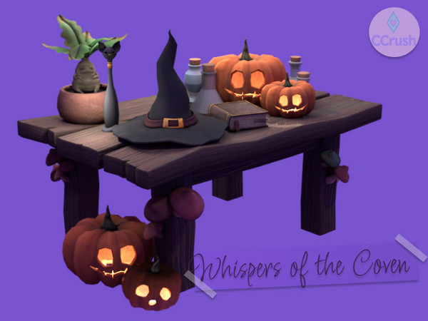 Sims 4 — CCrush Whispers of the Coven Pumpking v1 by CCrush — A small Halloween themed collection called Whispers of the