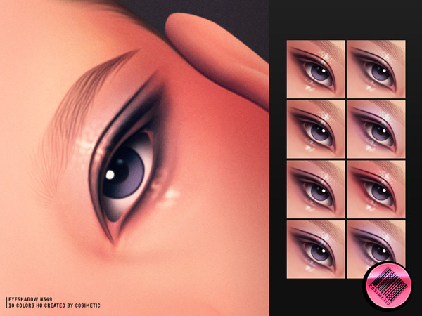 Sims 4 — Rosy Veil Eyeshadow N349 by cosimetic — - Female