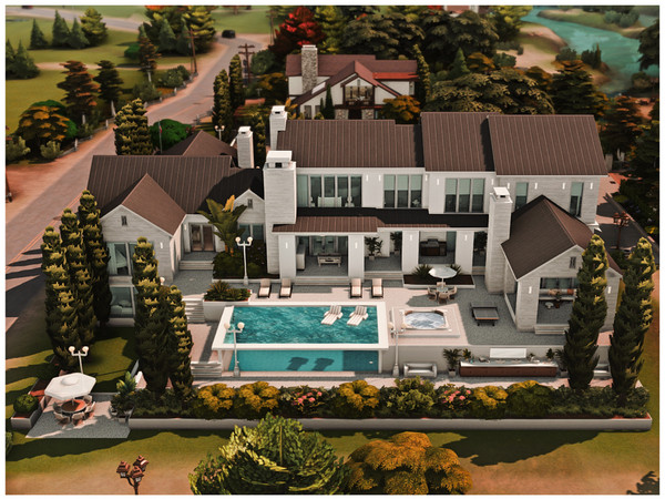 Sims 4 — MM. Family Mansion 14 by Merin_Martini — My Sims 4 lots some are inspired from random pictures that I found on