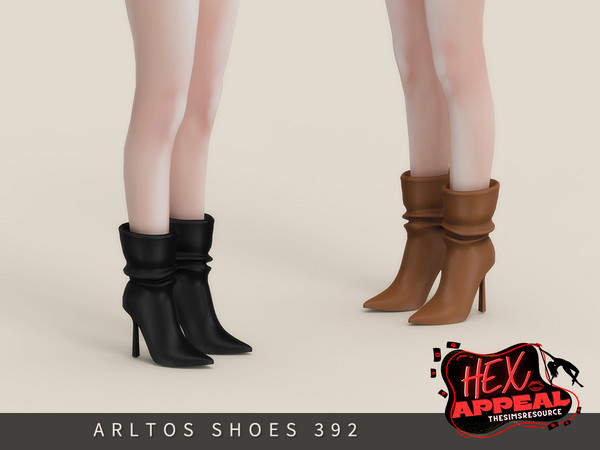 Sims 4 — Hex Appeal - Slouch Boots by Arltos — 7 colors.