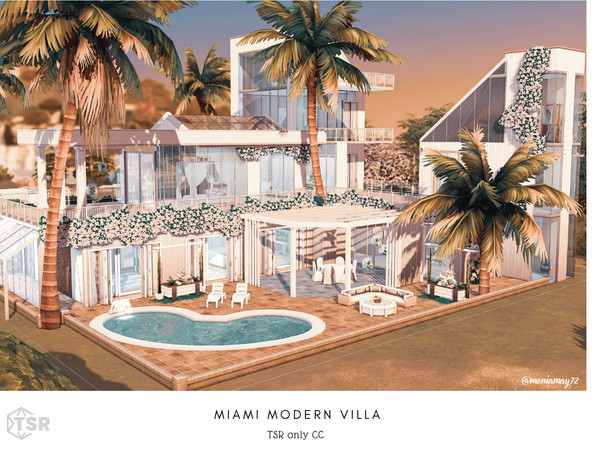 Sims 4 — Miami Modern Villa Nocc by Moniamay72 — A lovely Miami House.