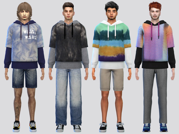 Sims 4 — Large Layered Sweater by McLayneSims — TSR EXCLUSIVE