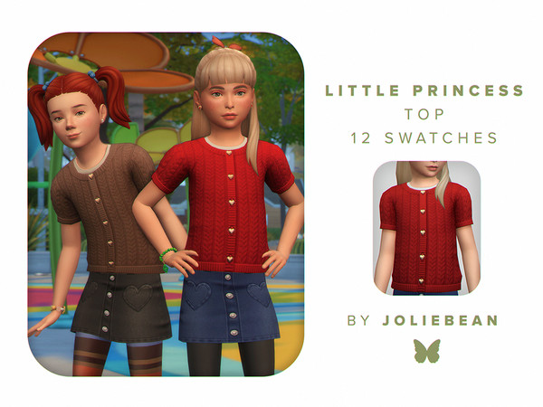 Sims 4 — Little Princess Top by Joliebean — - BGC