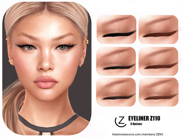 Sims 4 — EYELINER Z110 by ZENX — All Age