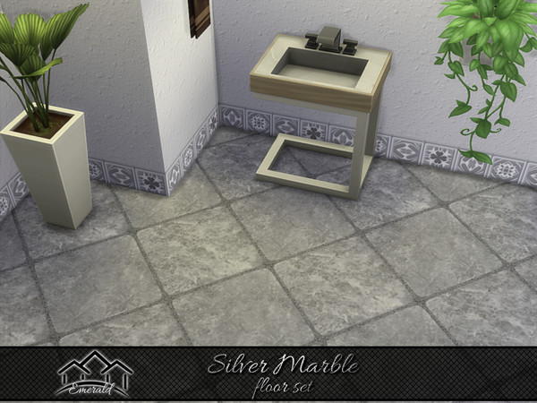 Sims 4 — Silver Marble floor2 by Emerald — Natural marble Stone have an unmatched elegance, quality and durability.(floor