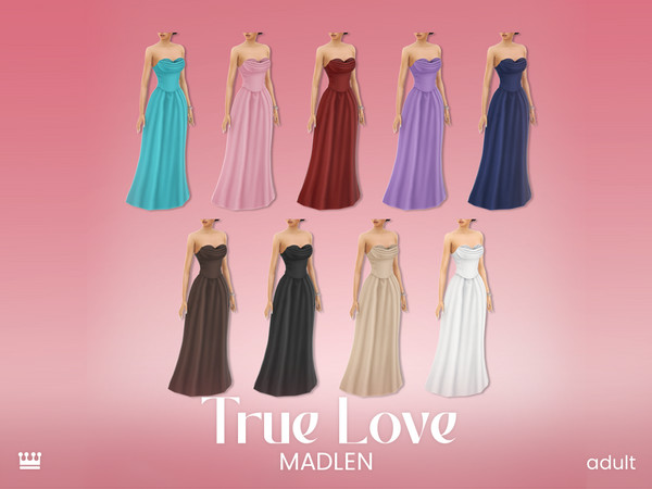 Sims 4 — [Madlen] True Love Dress 2.package by Madlen — From flirty dates to wedding bells - Love is in the air!