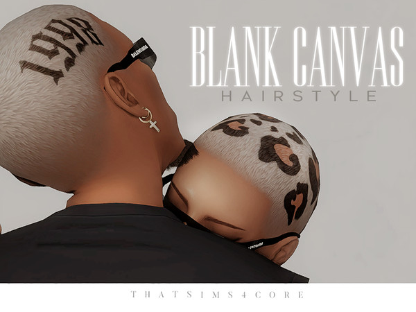 Sims 4 — blank canvas hair [buzzcut designs] by thatsims4core — 14 swatches, male and female, bg compatible