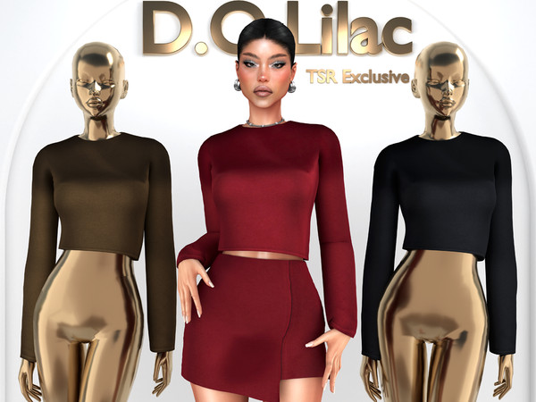 Sims 4 — Satin Top DO2033 by DOLilac — Custom thumbnail