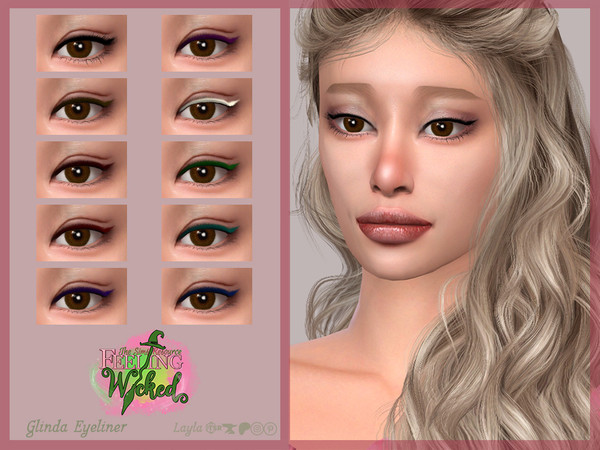 Sims 4 — Glinda Eyeliner by Layla — Female Soft Eyeliner Previews were made using HQ Mod