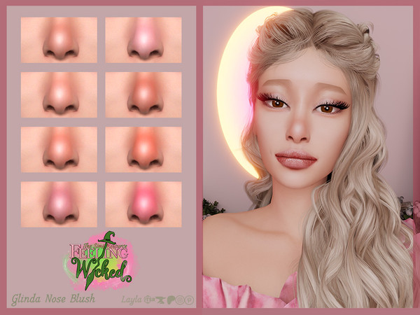 Sims 4 — Glinda Nose Blush by Layla — Previews were made using HQ Mod