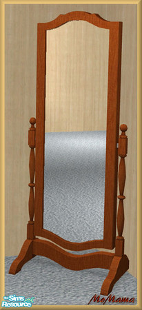 Sims 2 — NK Spicy Cinnamon Bedroom - Mirror by MoMama — A standing mirror in a nice cinnamony wood.